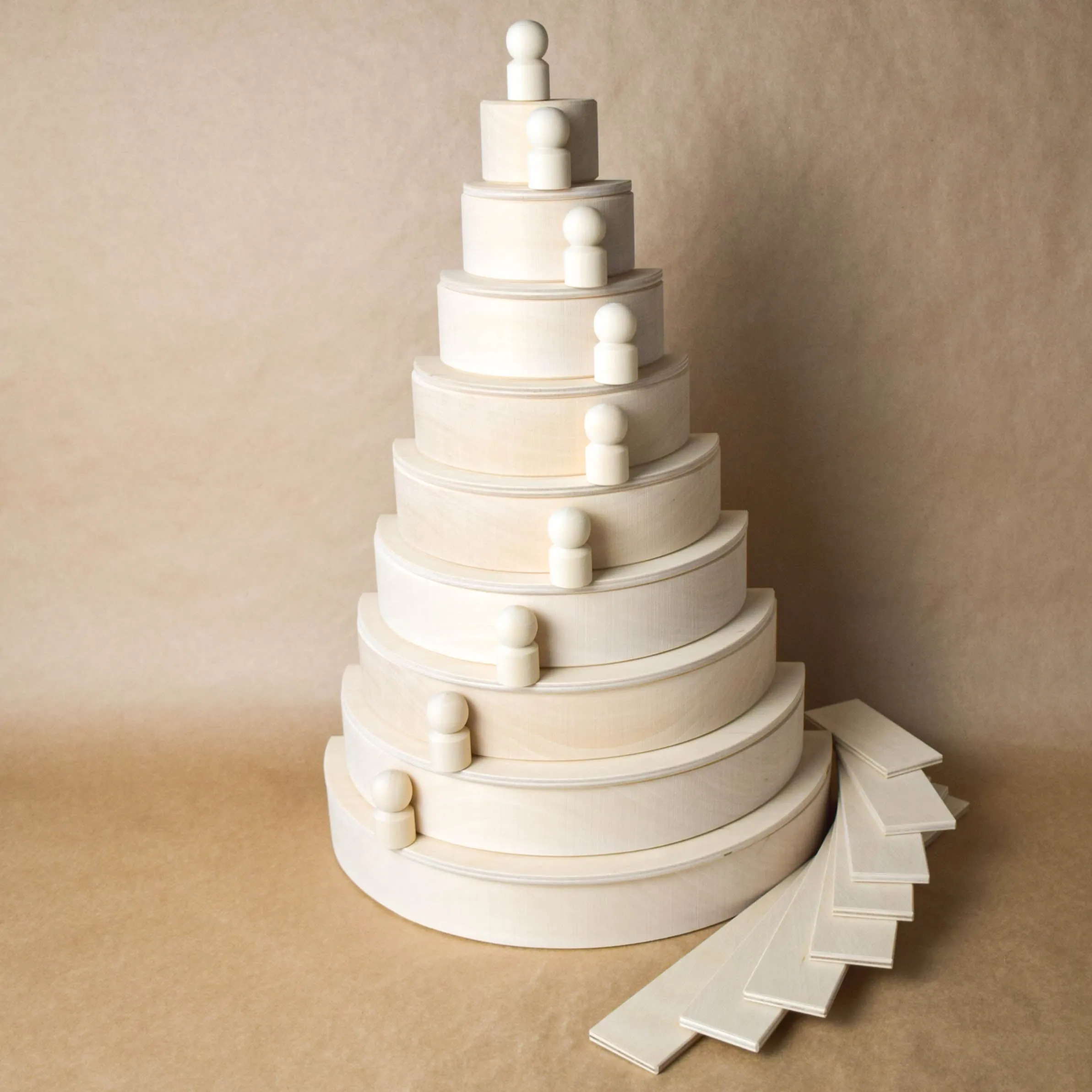 Natural Large Rainbow Semicircles Building Boards