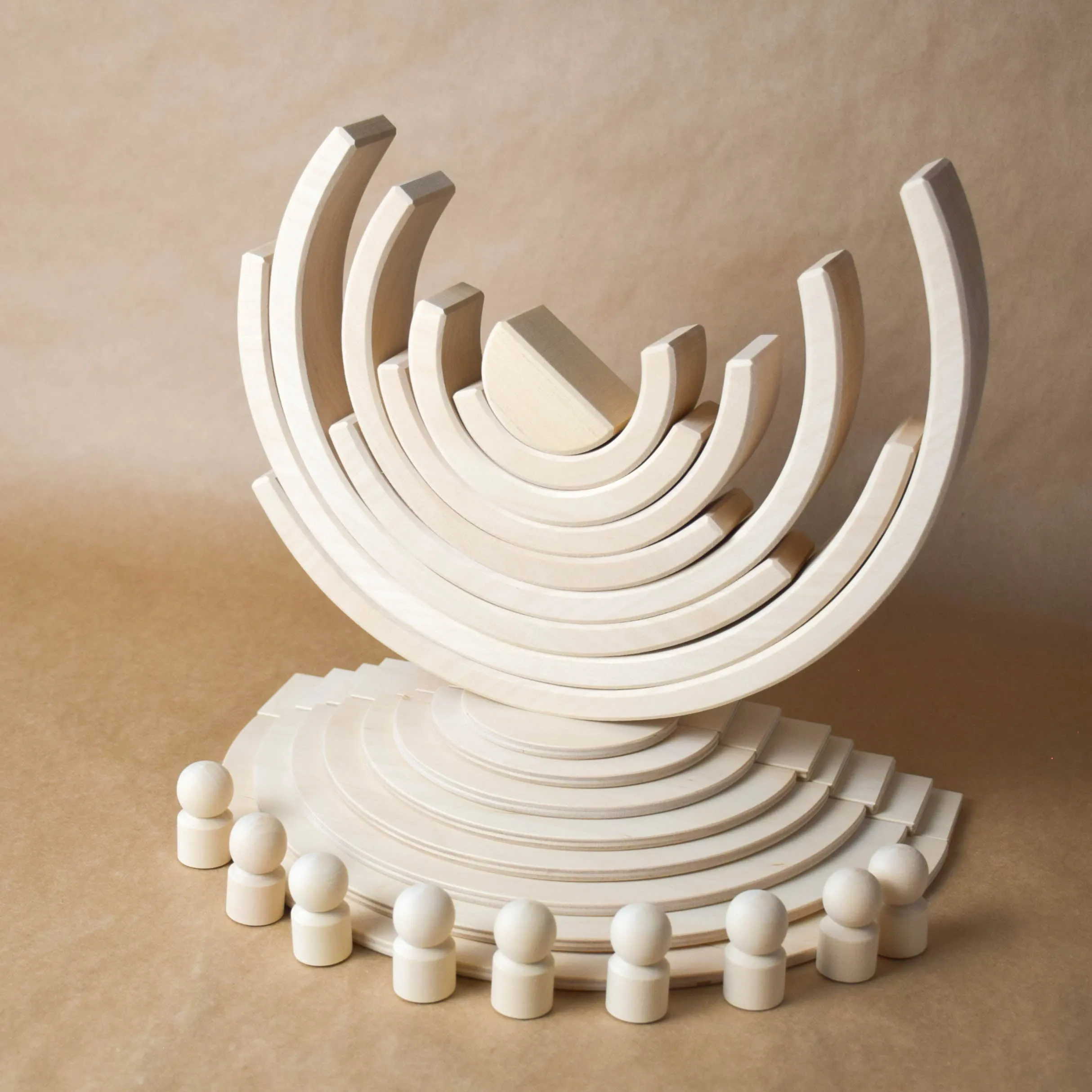 Natural Large Rainbow Semicircles Building Boards