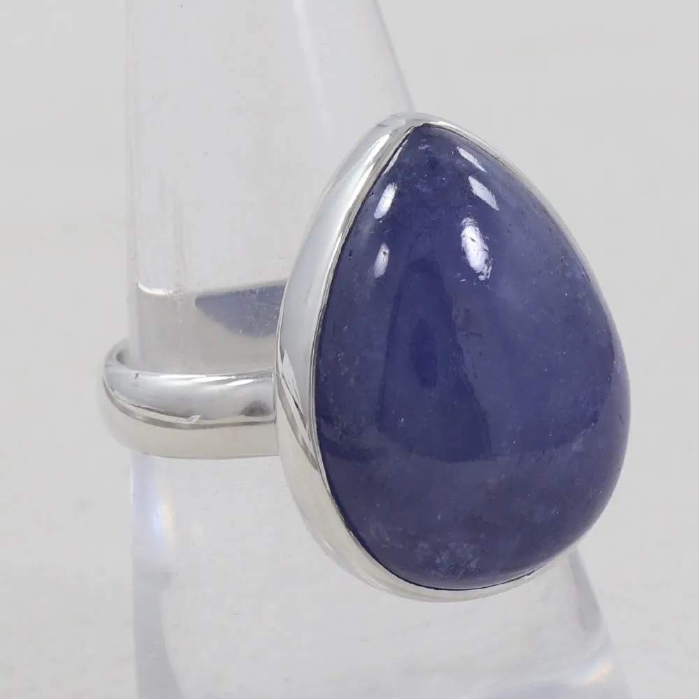 Natural Tanzanite Silver Rings