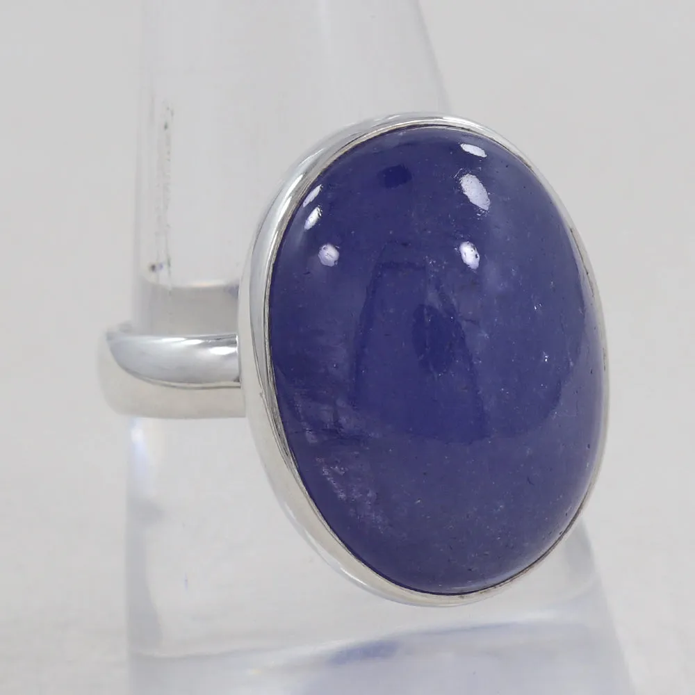 Natural Tanzanite Silver Rings