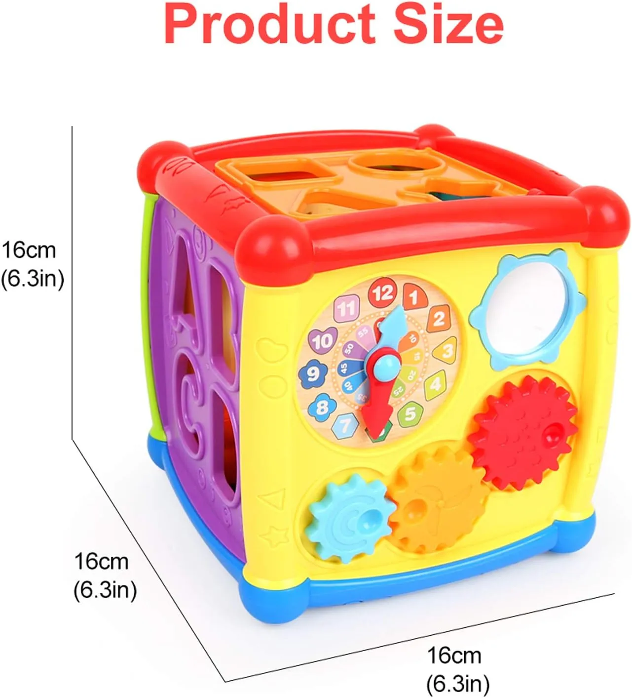 NEW Aomola Baby Activity Cube Center Early Learning Educational Music Toys for Toddlers Flashing Shape Sorter for Babies Kids