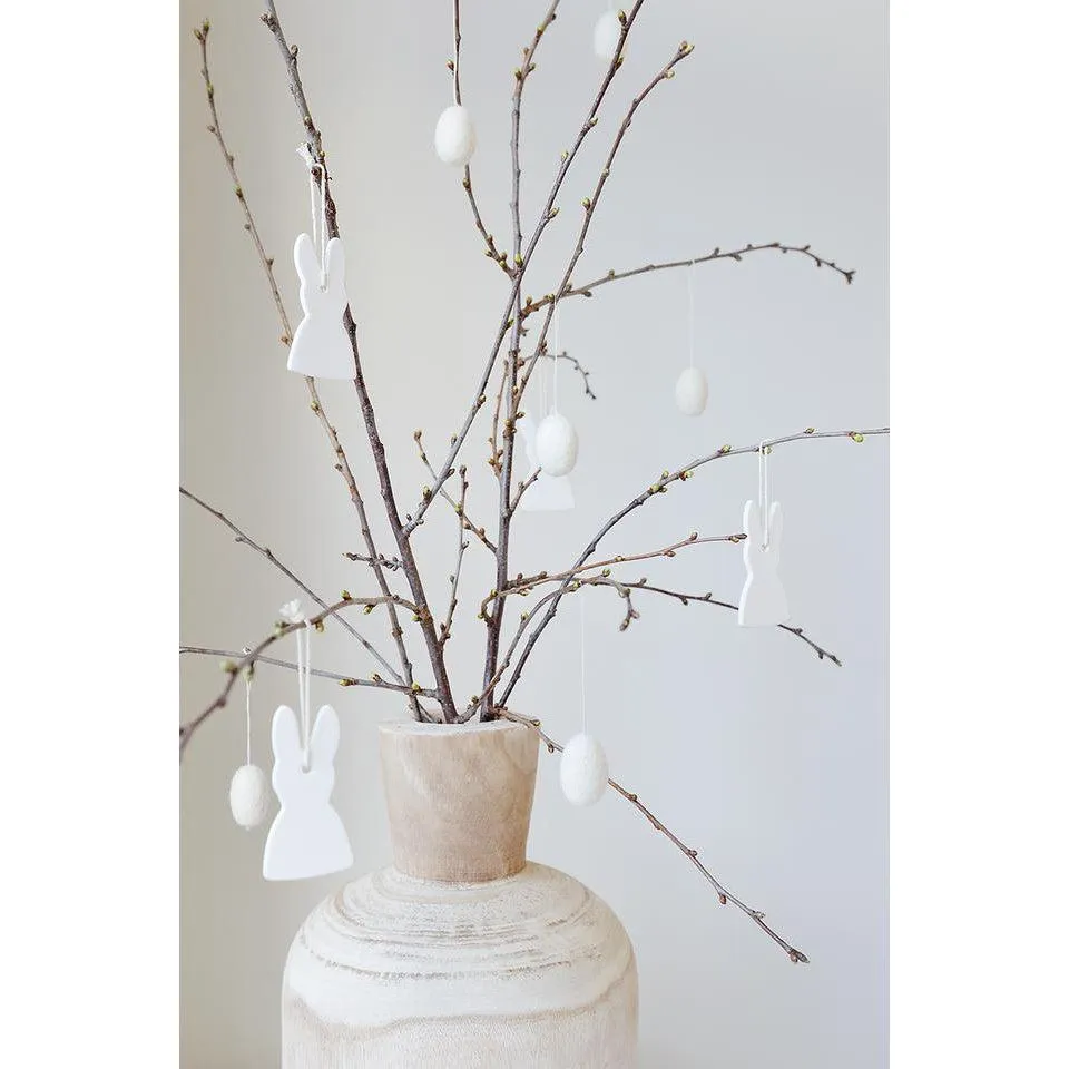 Nordic Clay Bunny - White