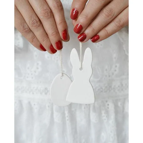 Nordic Clay Bunny - White