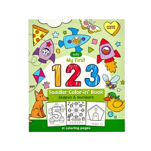 Ooly 123: Shapes   Numbers Toddler Coloring Book
