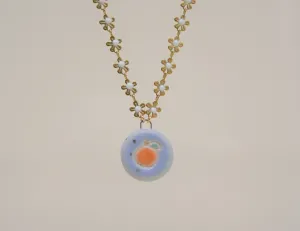 Orange Flowers Necklace