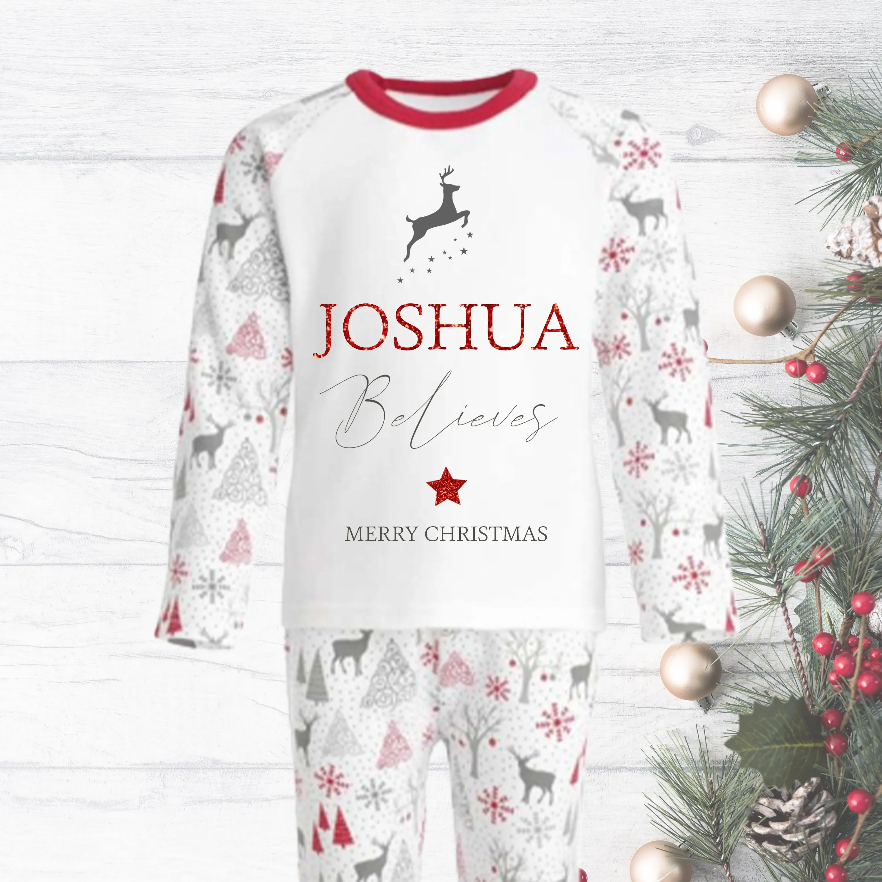 Personalised Family Christmas Pyjamas