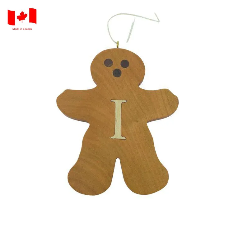 Personalized Wooden Gingerbread Ornament