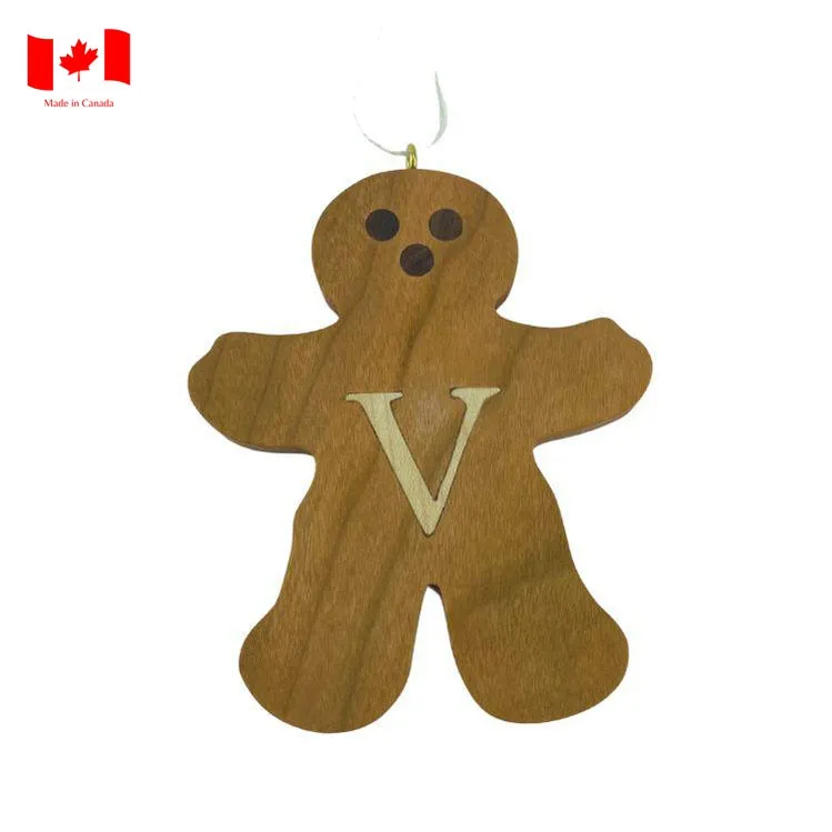 Personalized Wooden Gingerbread Ornament