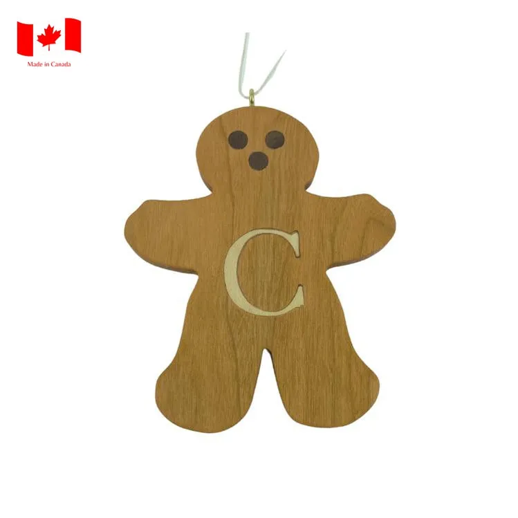 Personalized Wooden Gingerbread Ornament