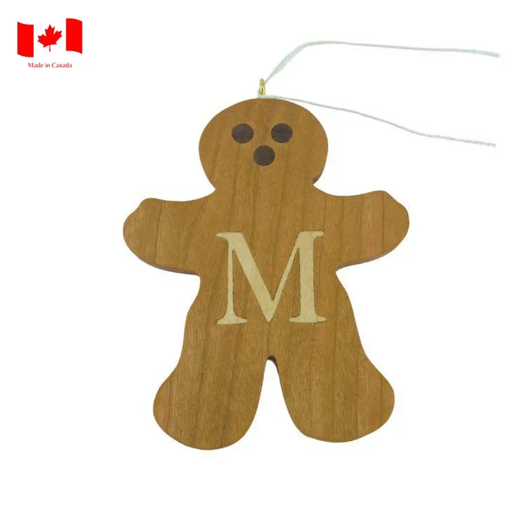 Personalized Wooden Gingerbread Ornament