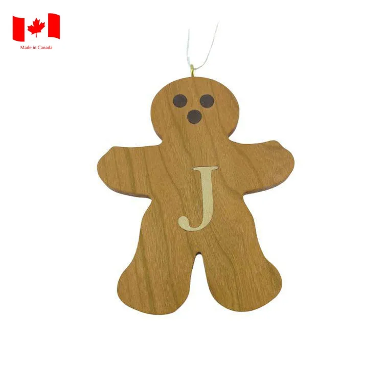 Personalized Wooden Gingerbread Ornament