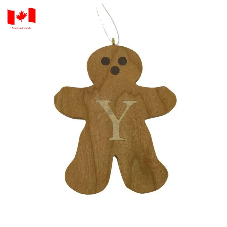 Personalized Wooden Gingerbread Ornament