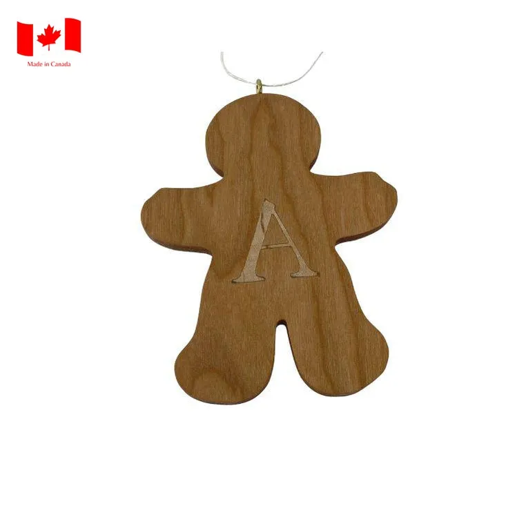 Personalized Wooden Gingerbread Ornament