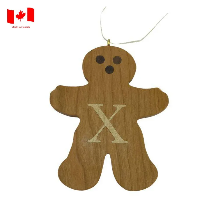 Personalized Wooden Gingerbread Ornament