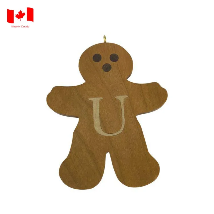 Personalized Wooden Gingerbread Ornament