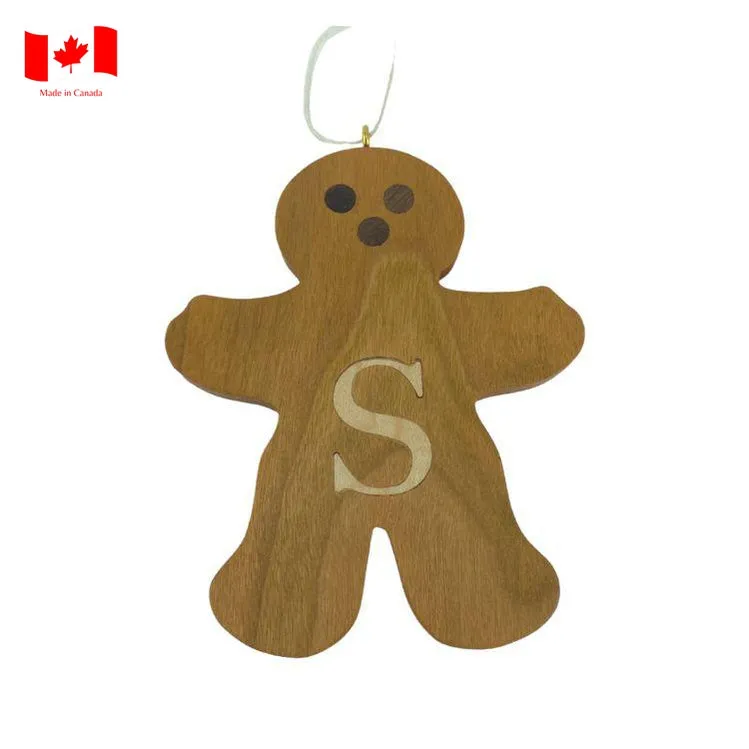 Personalized Wooden Gingerbread Ornament