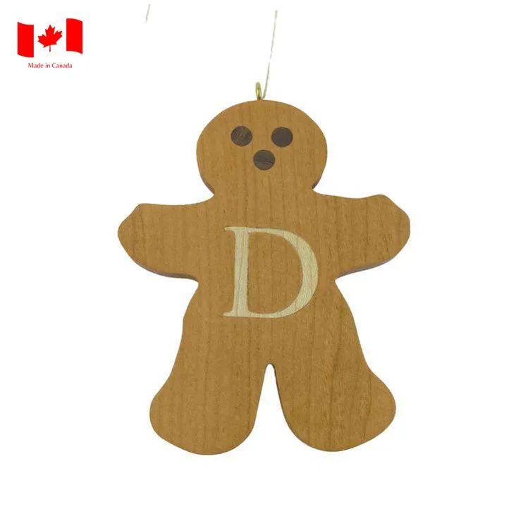 Personalized Wooden Gingerbread Ornament