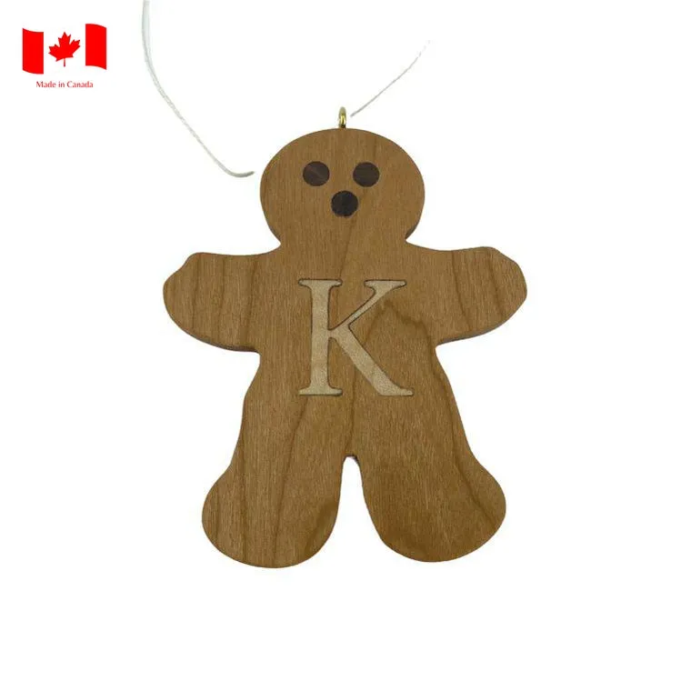 Personalized Wooden Gingerbread Ornament