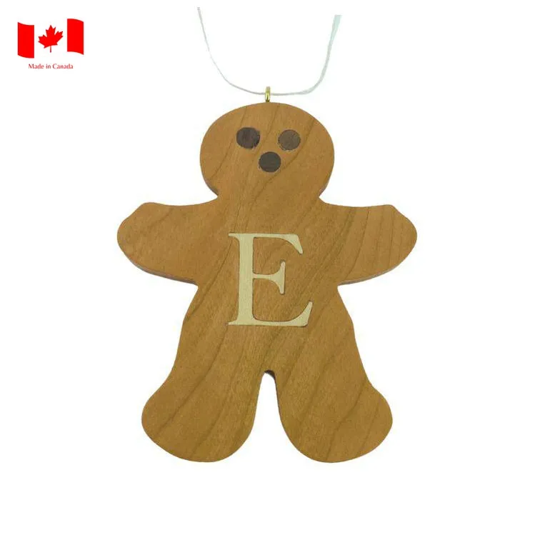 Personalized Wooden Gingerbread Ornament