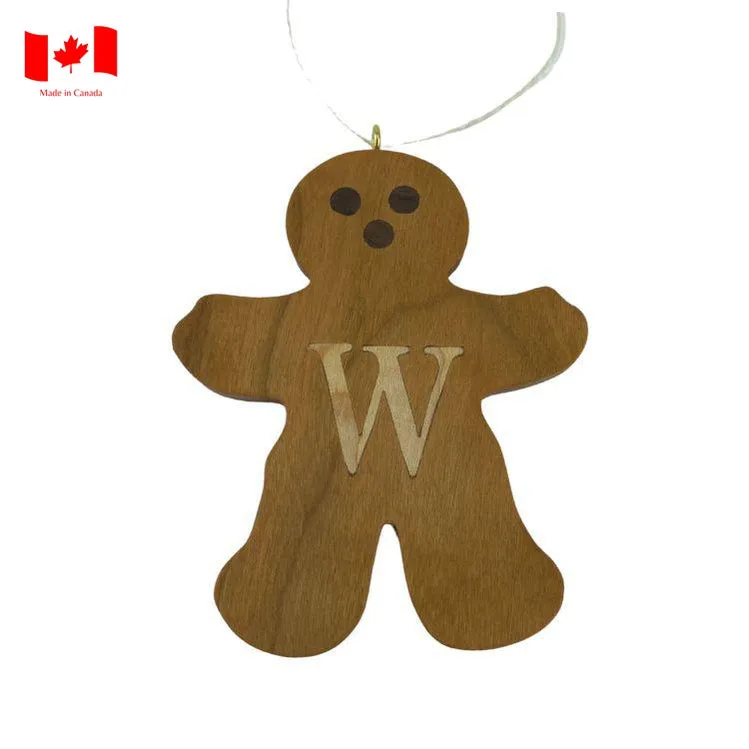 Personalized Wooden Gingerbread Ornament