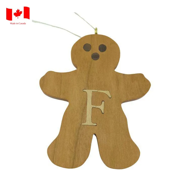 Personalized Wooden Gingerbread Ornament