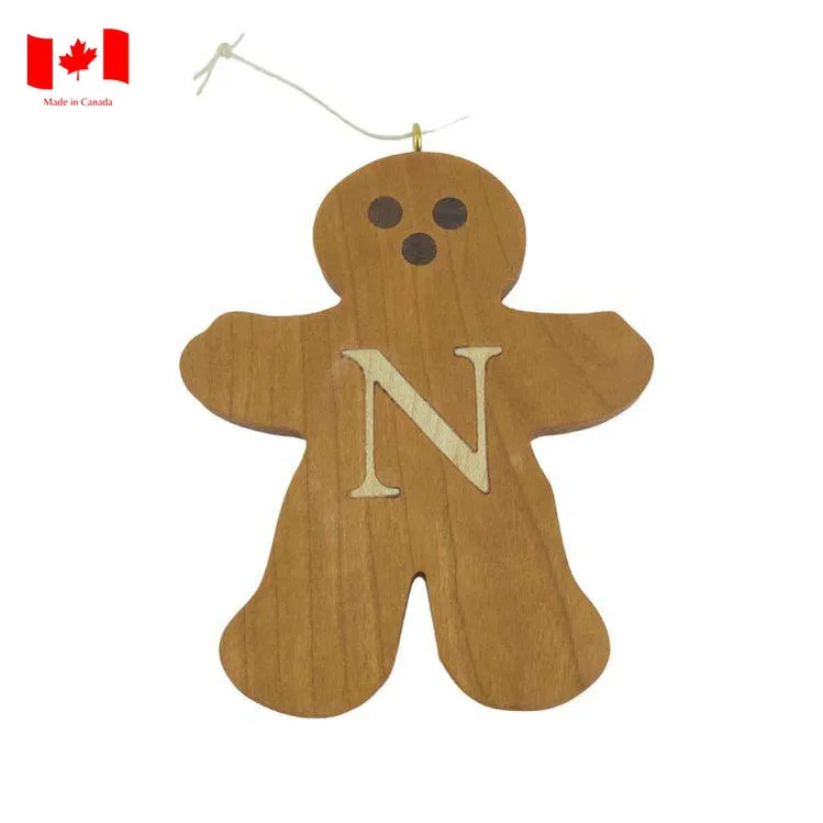 Personalized Wooden Gingerbread Ornament