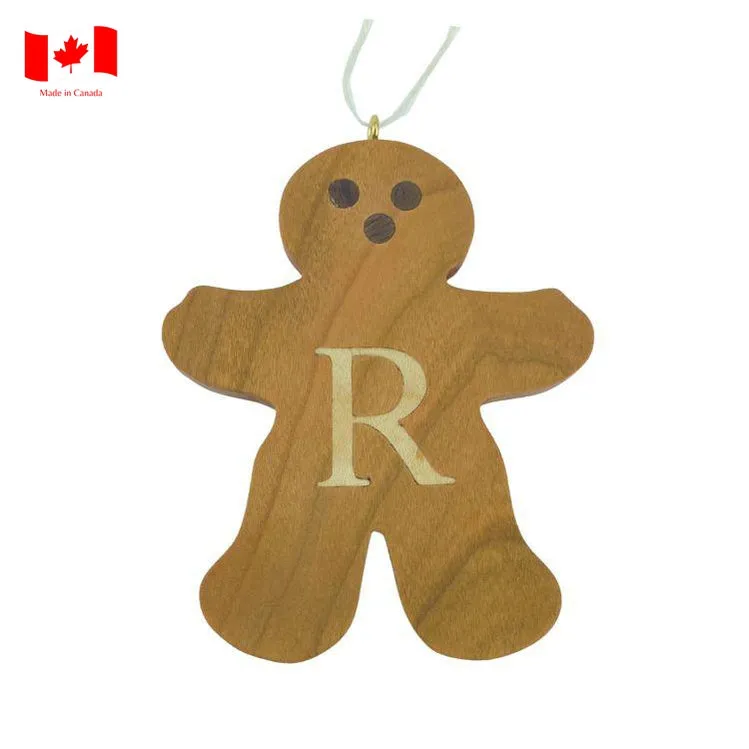 Personalized Wooden Gingerbread Ornament