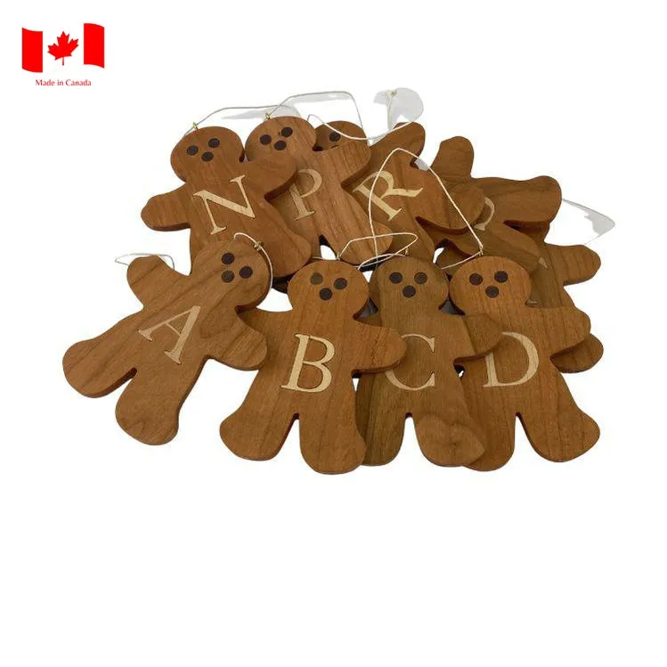 Personalized Wooden Gingerbread Ornament