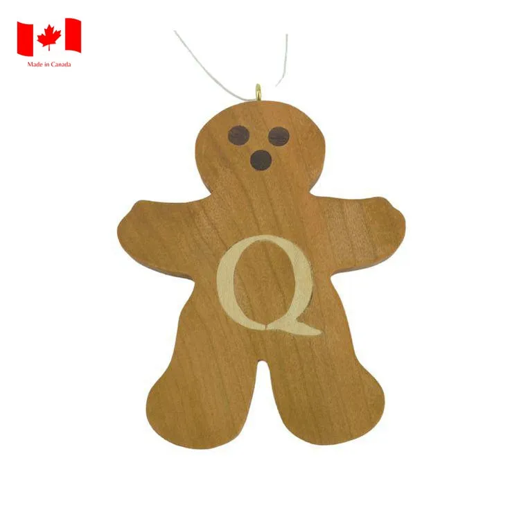 Personalized Wooden Gingerbread Ornament