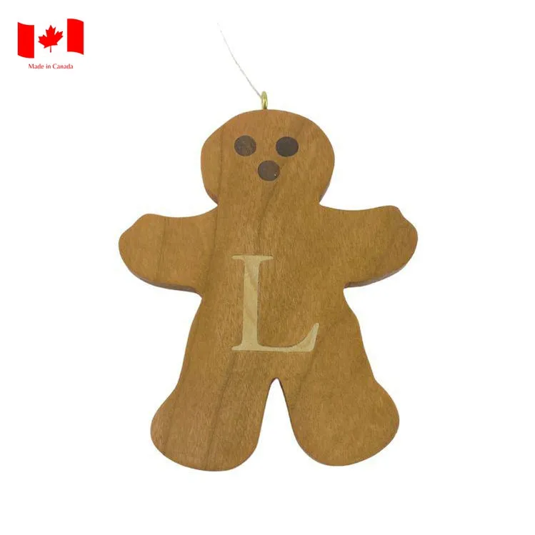 Personalized Wooden Gingerbread Ornament
