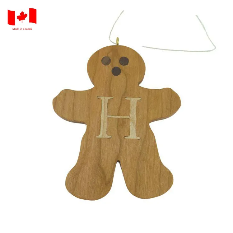 Personalized Wooden Gingerbread Ornament