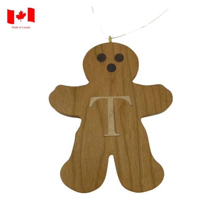 Personalized Wooden Gingerbread Ornament