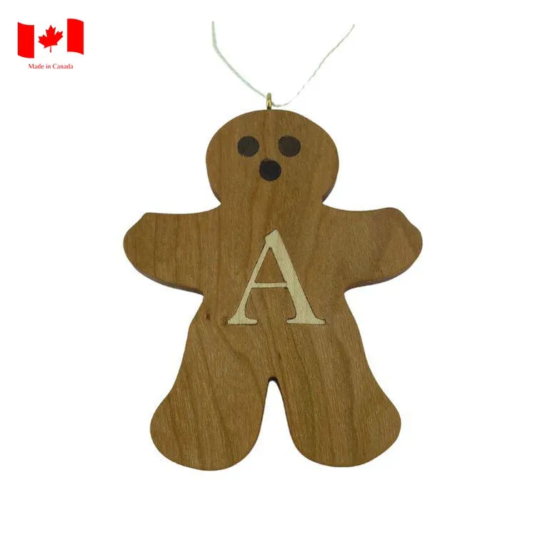 Personalized Wooden Gingerbread Ornament