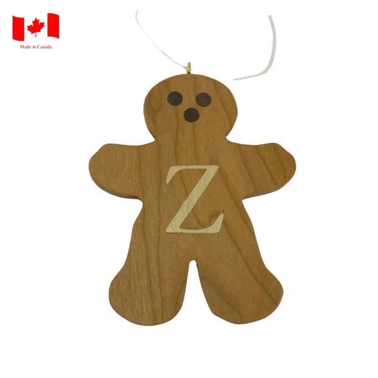 Personalized Wooden Gingerbread Ornament