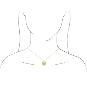 Pierced 15 mm Disc 16-18" Necklace or Pendant 87235