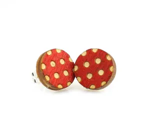 Polka Dot Stud Earrings #3013