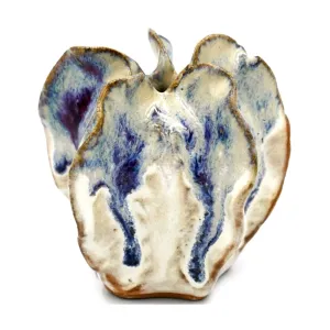 Porcelain Vase, Mini Luffa - Cream