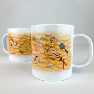 Prehistoric Archaeological Dig Site11 oz. Plastic Mug