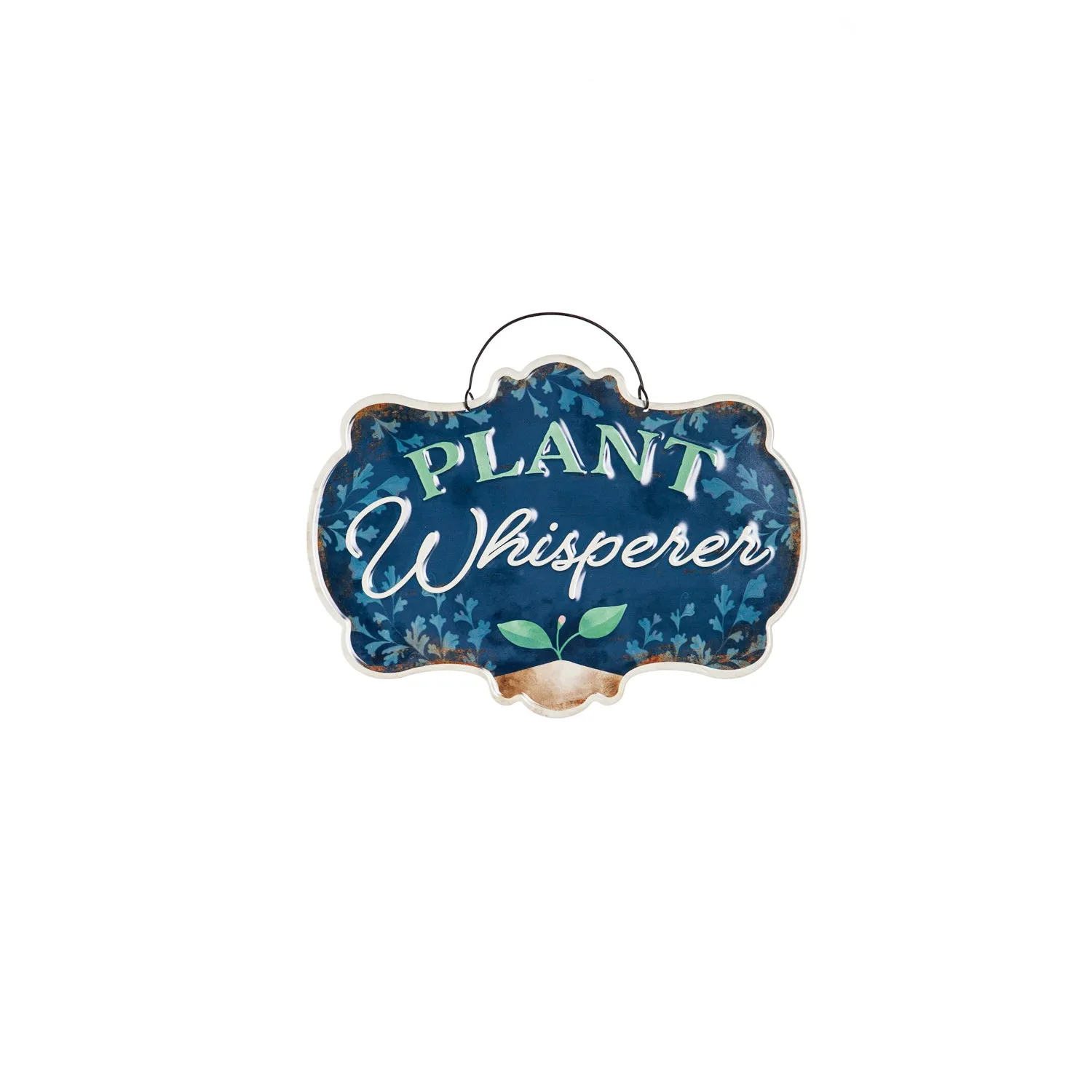 Printed Metal Hanging Garden Sign, Plant Whisperer,47m3690