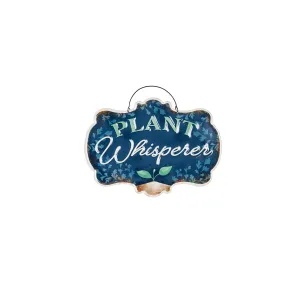 Printed Metal Hanging Garden Sign, Plant Whisperer,47m3690