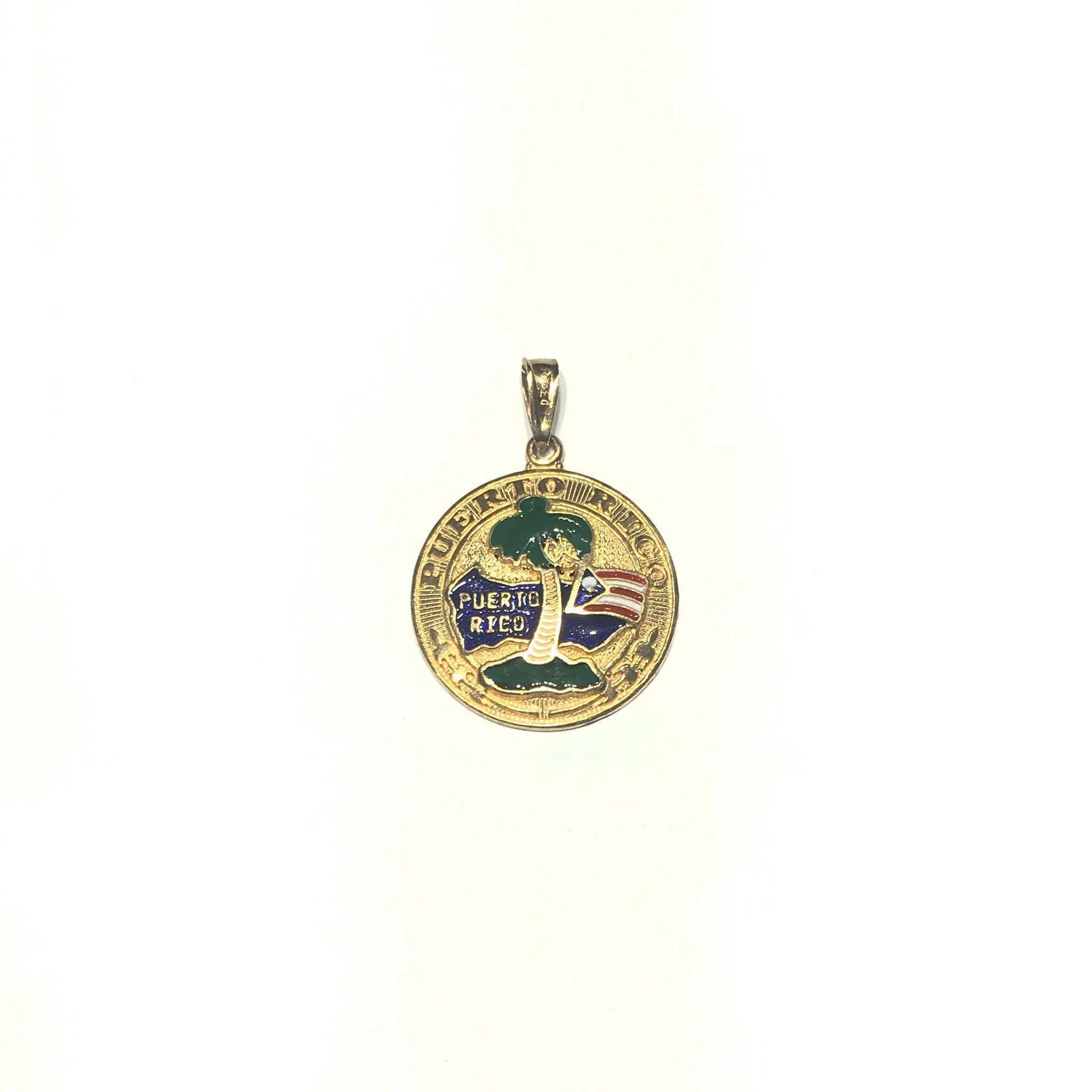 Puerto Rico Medallion Pendant (14K)