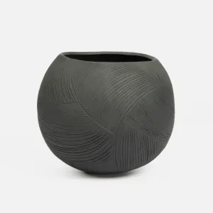 Pumpkin Planter - Scratched Charcoal