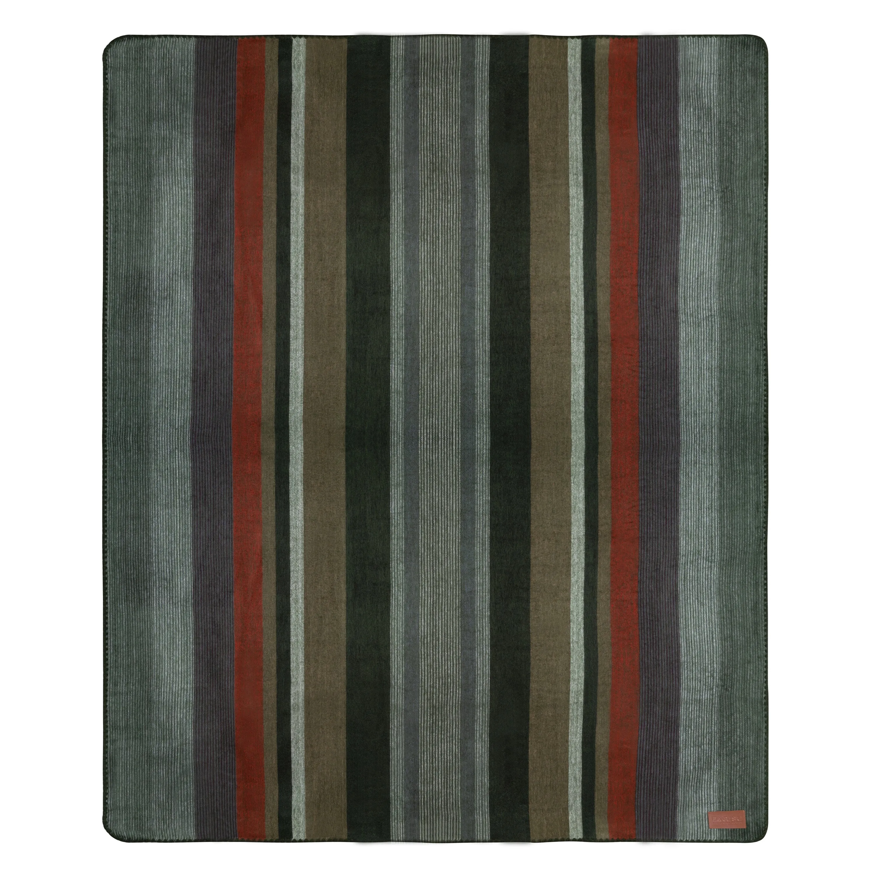 QISU Sea Foam Volcano Stripe Alpaca Throw Blanket – Vibrant Artisan Christmas Gift