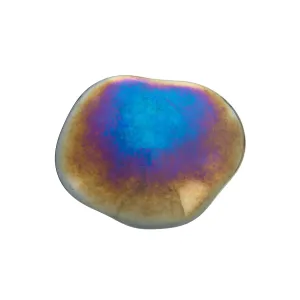 Rainbow Hematite Art Glass Garden Stone,84g2808