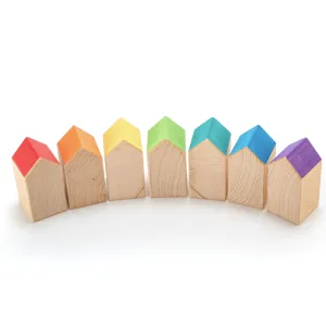Rainbow Houses - Set of 7