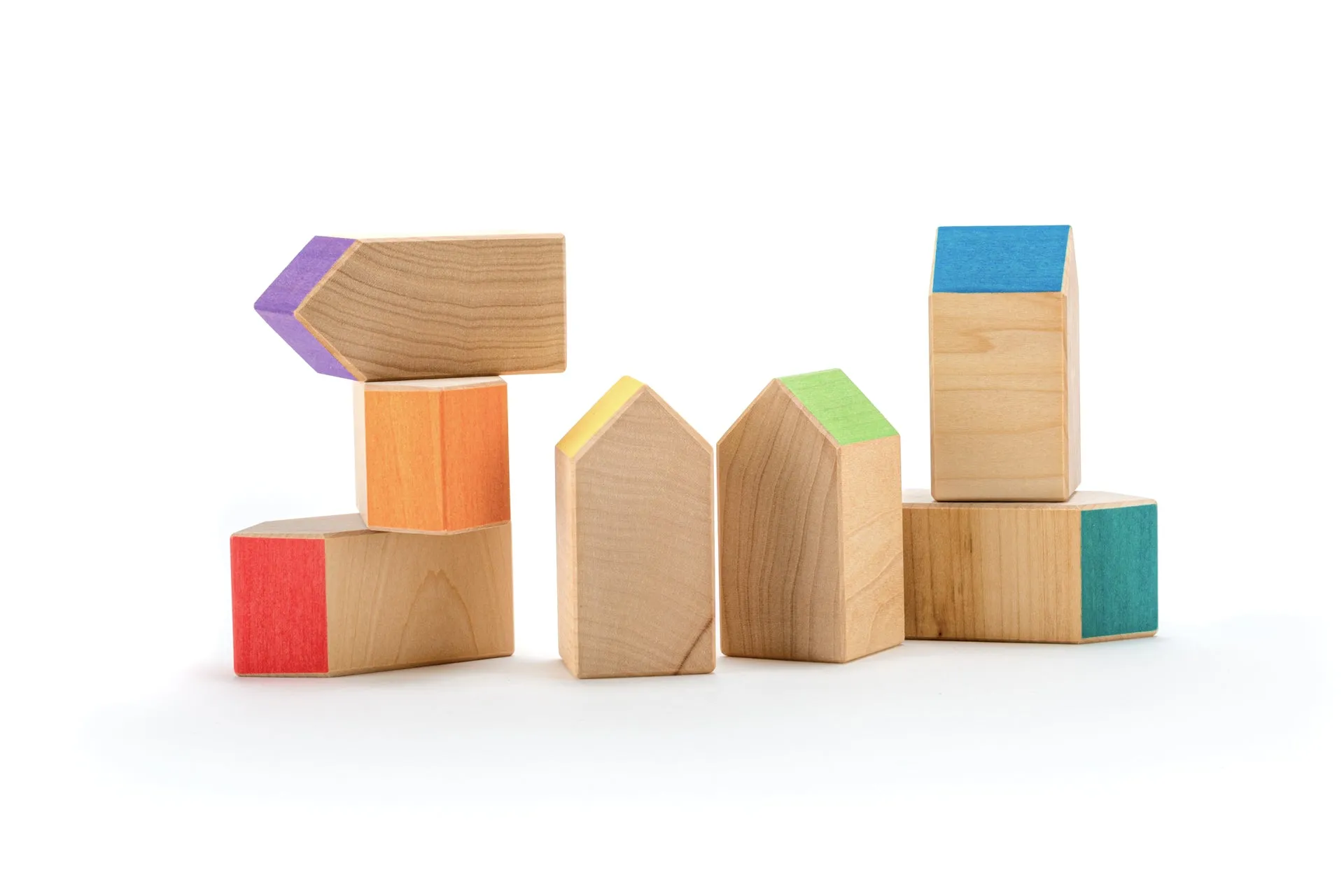 Rainbow Houses - Set of 7