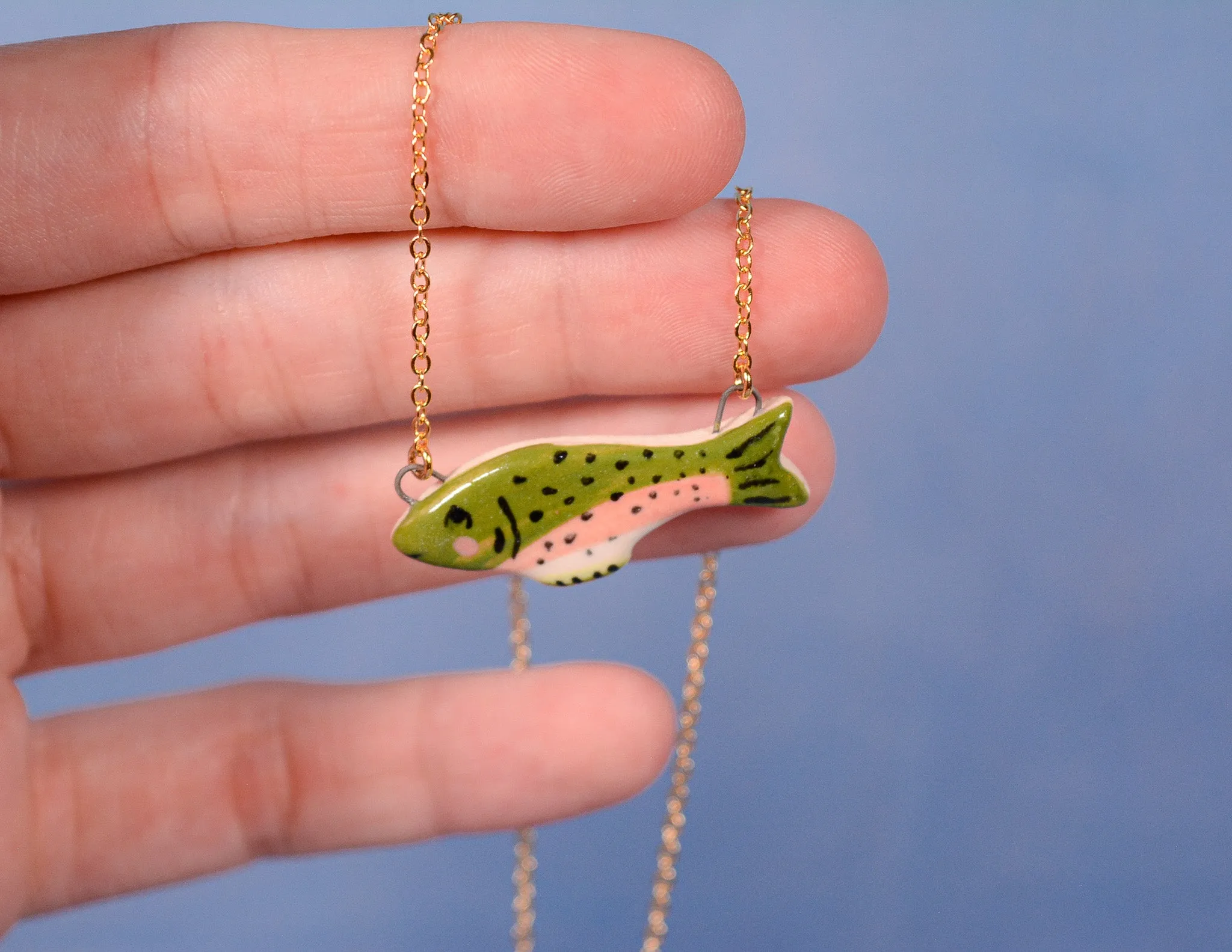 Rainbow Trout Necklace