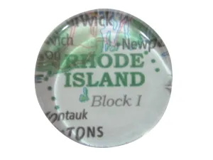 Rhode Island State Map Pendant Magnet