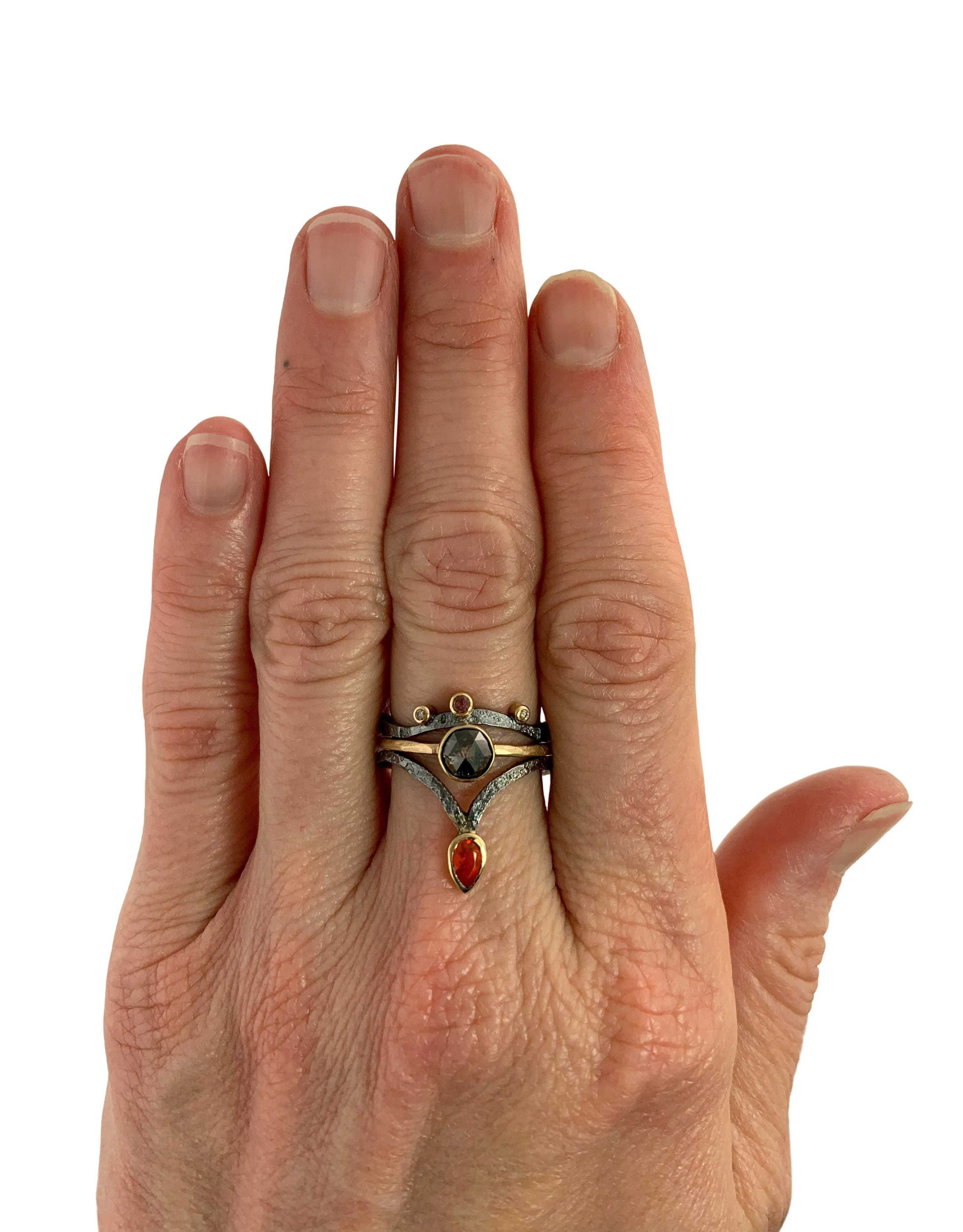 Rose-cut Nugget Solitaire