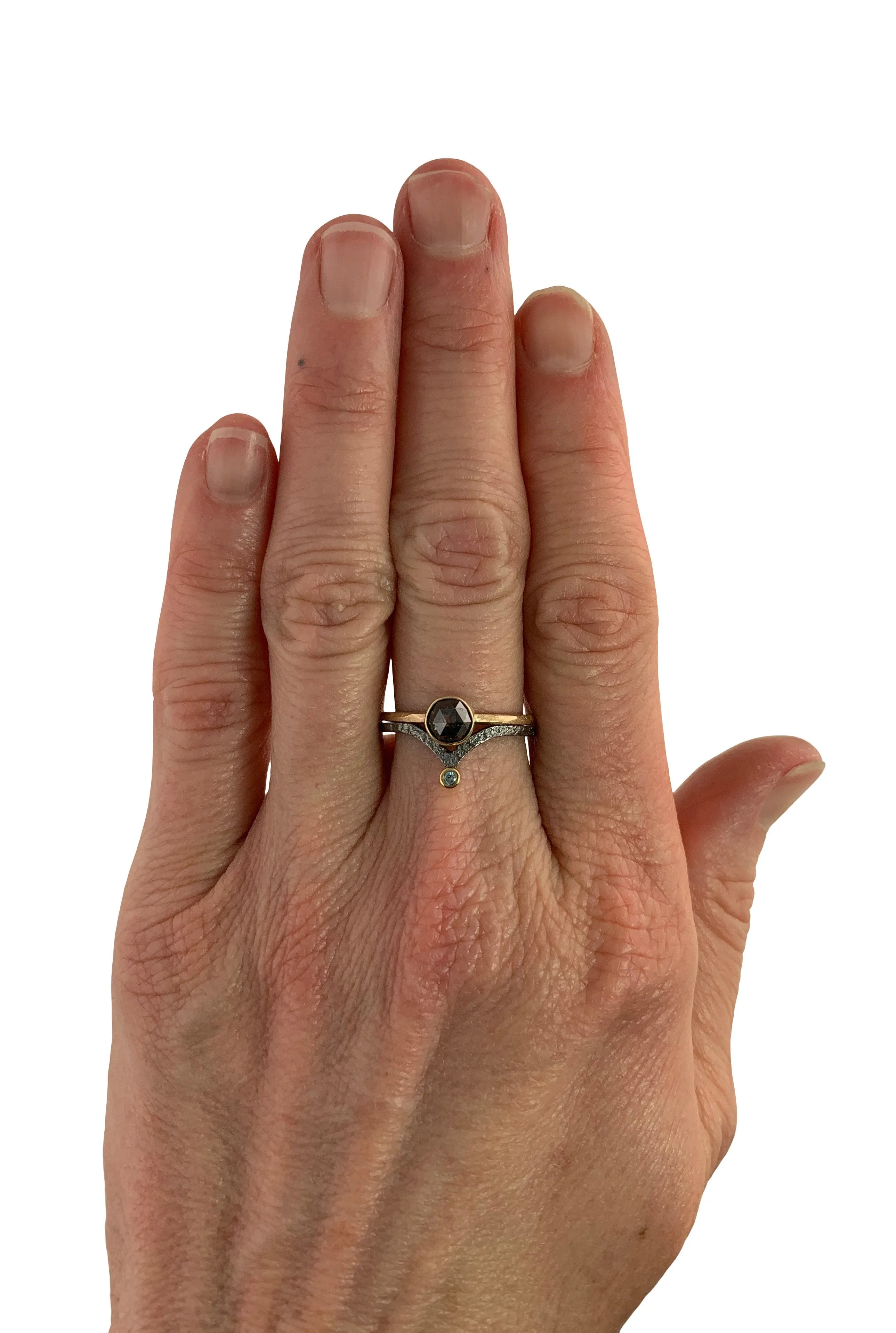 Rose-cut Nugget Solitaire